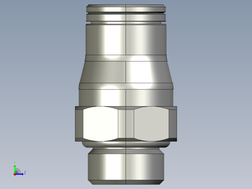 管接头螺纹68PLM-6M-2G系列左视缩略图