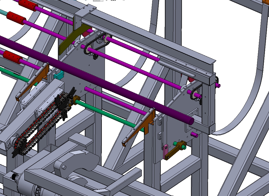 Round tube feeder圆管给料机3D数模图纸 STP格式