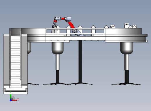 牛奶生产线 前视缩略图