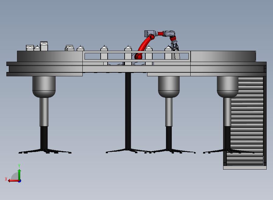 牛奶生产线 后视图