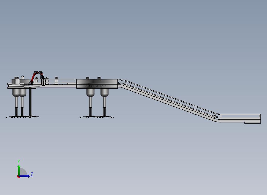 牛奶生产线 左视图