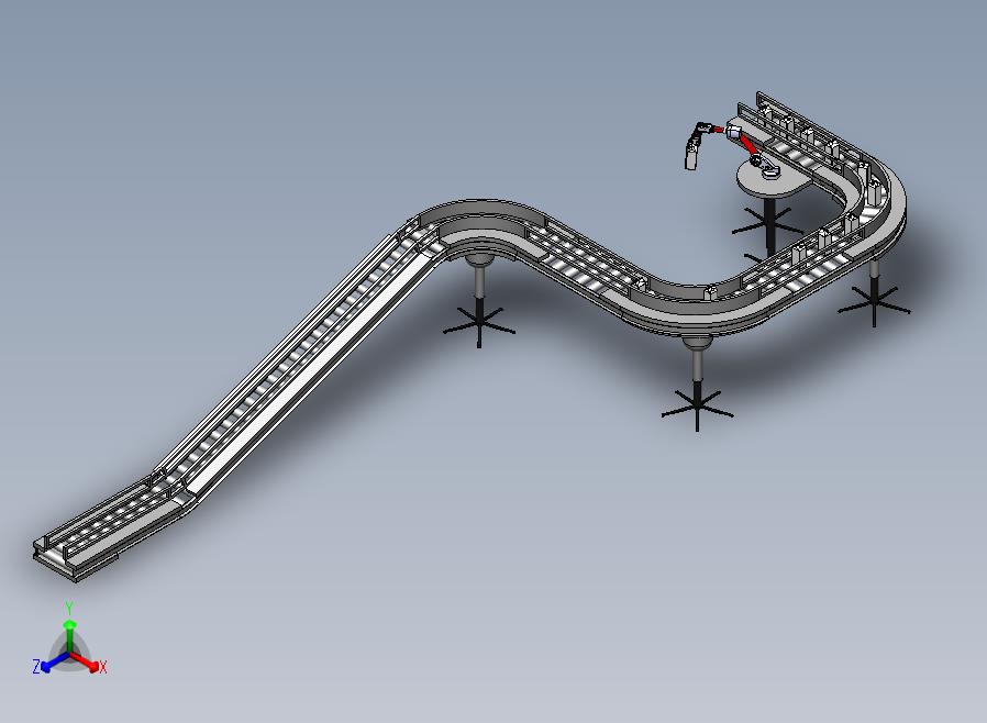 牛奶生产线 正等轴测图