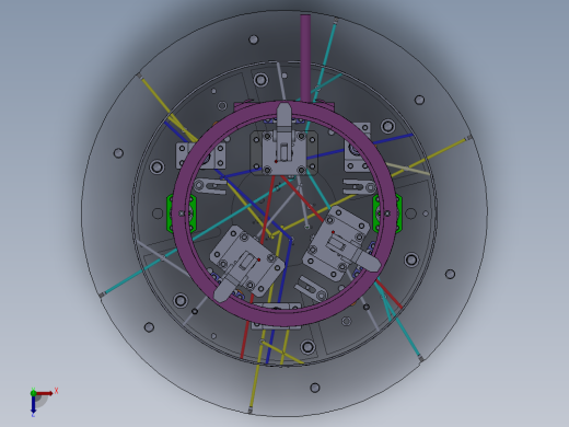 飞轮壳液压工装夹具俯视缩略图