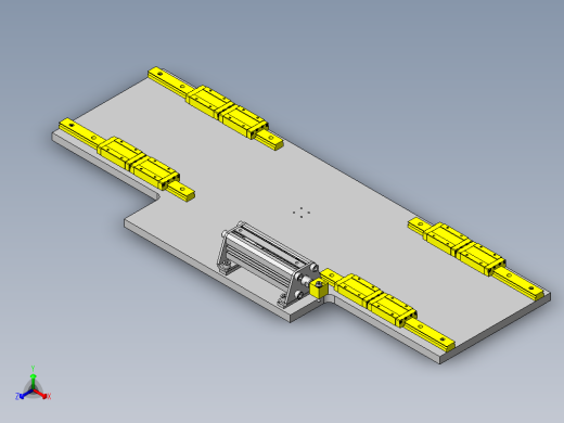 托盘定心机构正等轴测缩略图