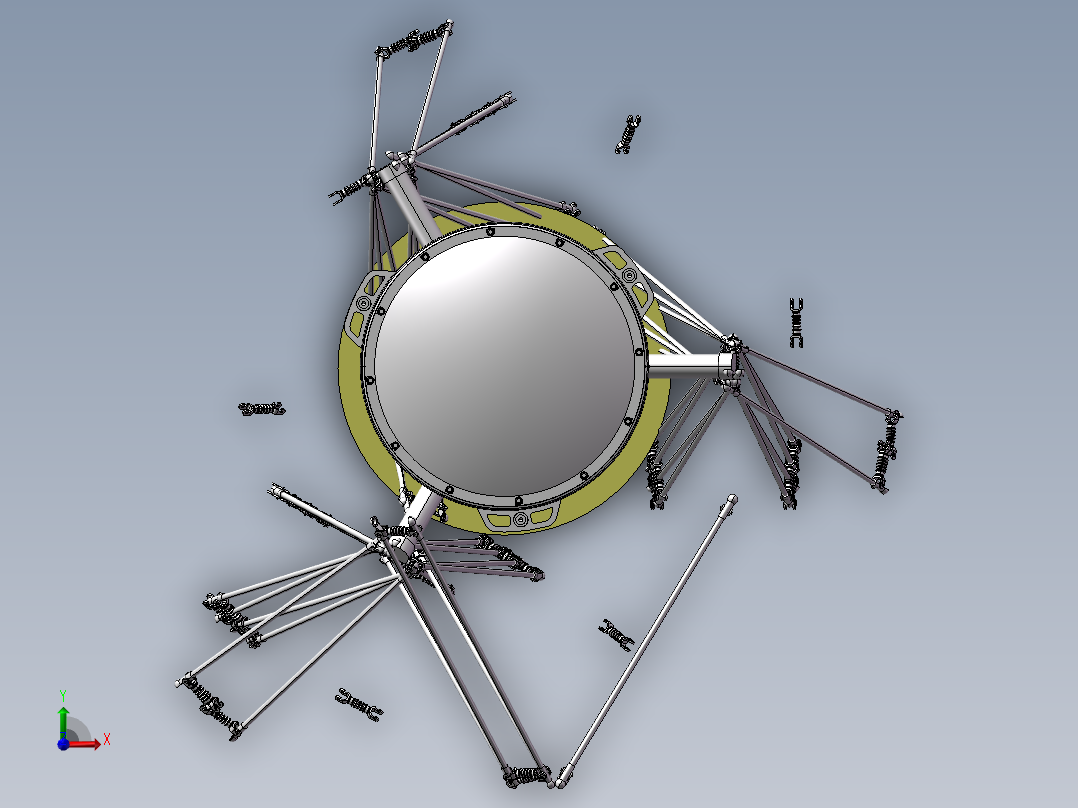 并联机器人ABB并联机械手-IRB360-1-8003D模型前视图