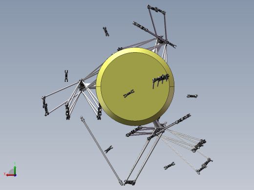 并联机器人ABB并联机械手-IRB360-1-8003D模型后视缩略图