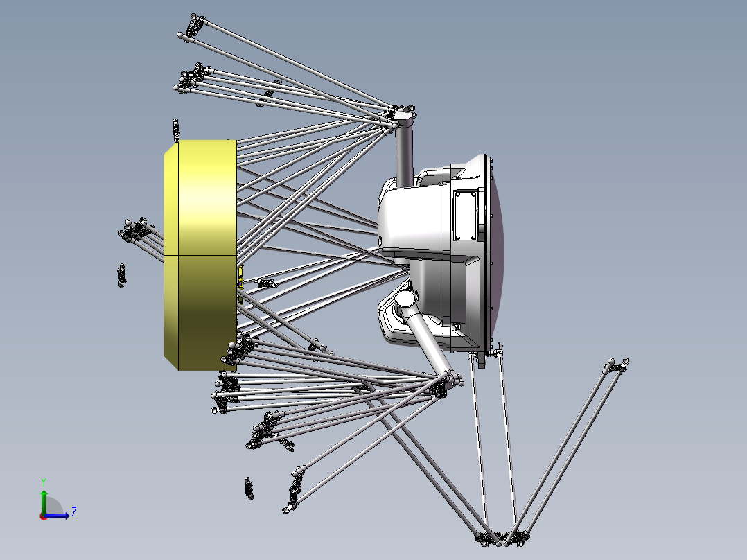 并联机器人ABB并联机械手-IRB360-1-8003D模型左视图