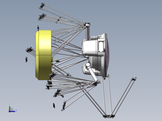 并联机器人ABB并联机械手-IRB360-1-8003D模型左视缩略图