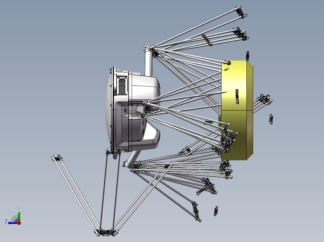 并联机器人ABB并联机械手-IRB360-1-8003D模型右视图
