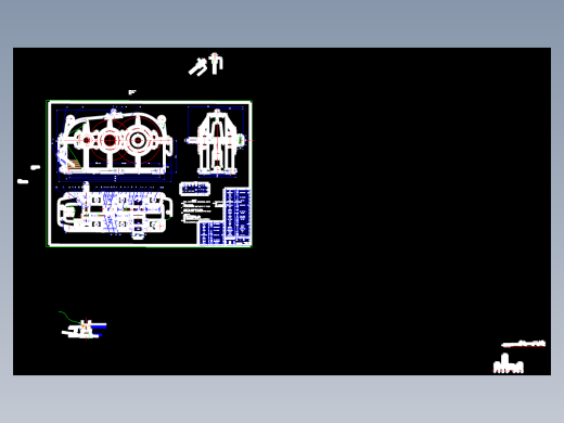 展开式二级斜齿轮硬齿面减速器