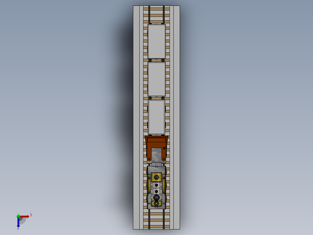 Locomotora蒸汽机车模型3D图纸 Solidworks设计 附平面图俯视图