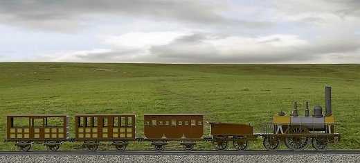 Locomotora蒸汽机车模型3D图纸 Solidworks设计 附平面图缩略图