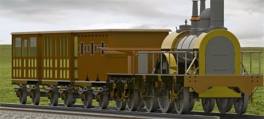 Locomotora蒸汽机车模型3D图纸 Solidworks设计 附平面图缩略图