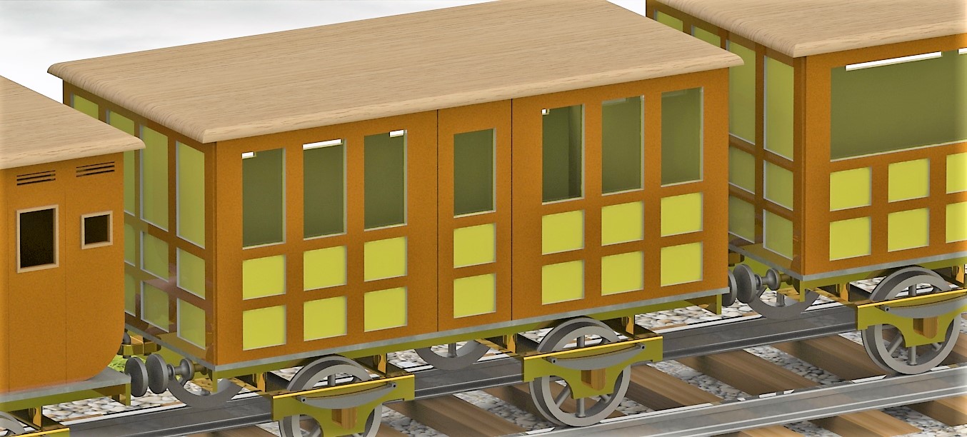 Locomotora蒸汽机车模型3D图纸 Solidworks设计 附平面图