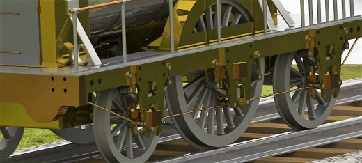 Locomotora蒸汽机车模型3D图纸 Solidworks设计 附平面图缩略图