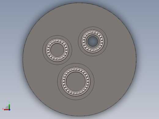 内外轴不同旋向的传动机构3D模型后视缩略图