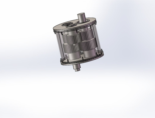 内外轴不同旋向的传动机构3D模型缩略图