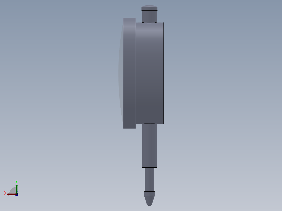 内径千分表头后视图