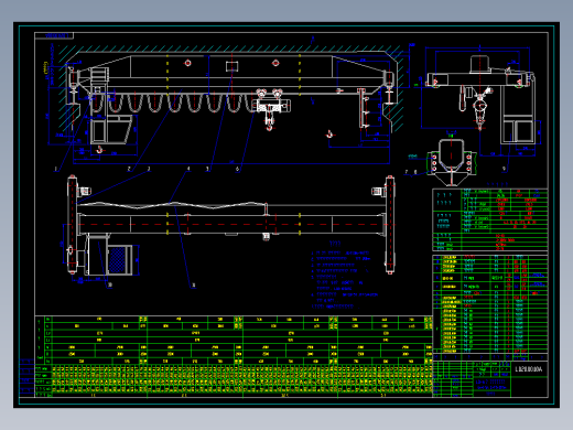 LD电动单梁起重机选型图纸免费下载