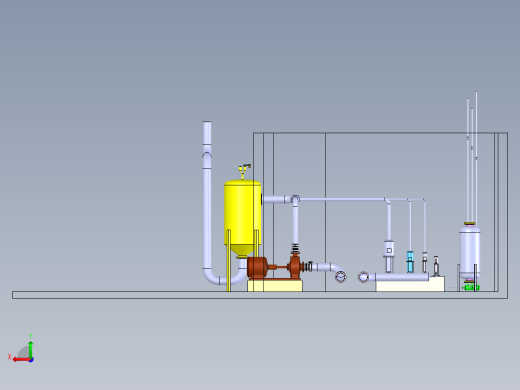 solidworks 水表校验装置的泵系统后视缩略图