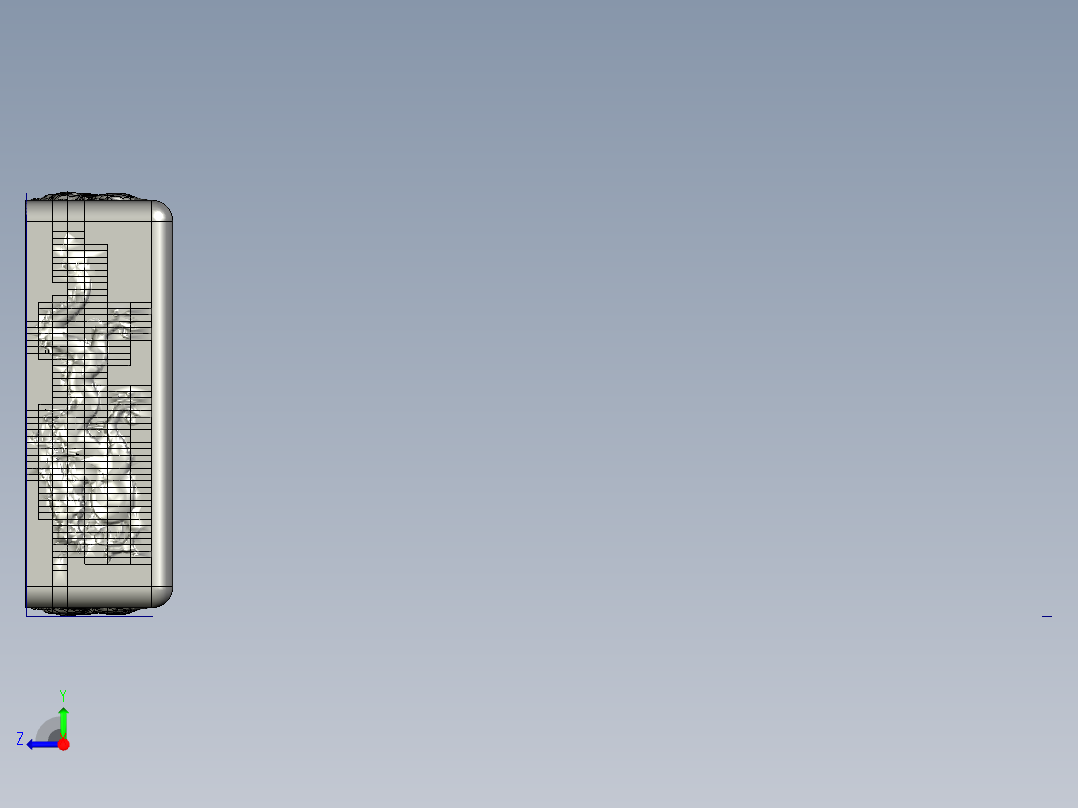 龙烟灰缸右视图