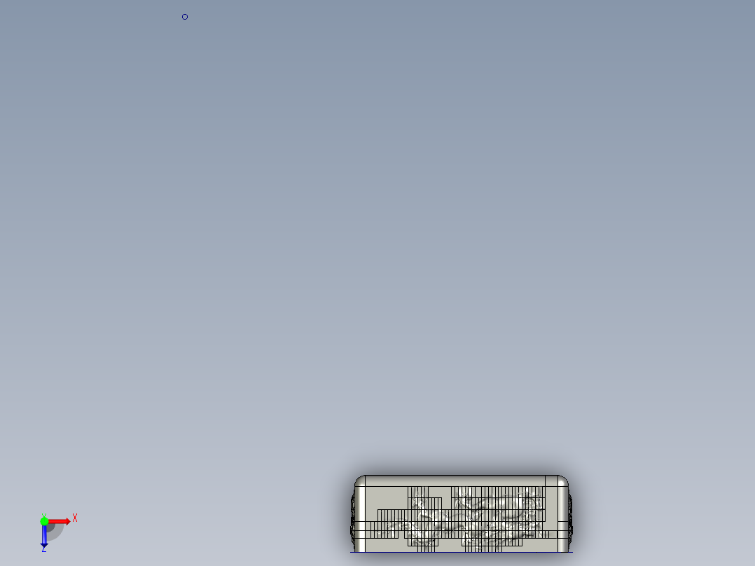 龙烟灰缸俯视图