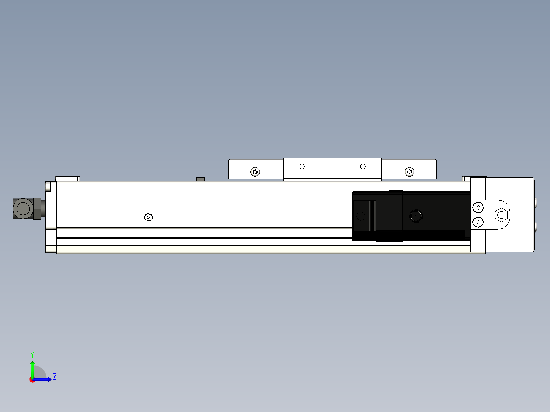 Toyo东佑达直线模组-ECH10-100-BR-100W左视图