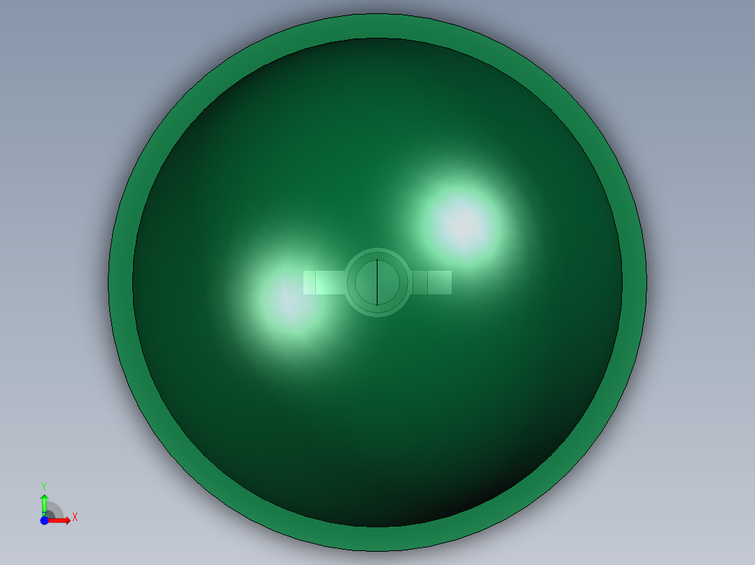 LED_Round_Green1_D10.0mm前视图