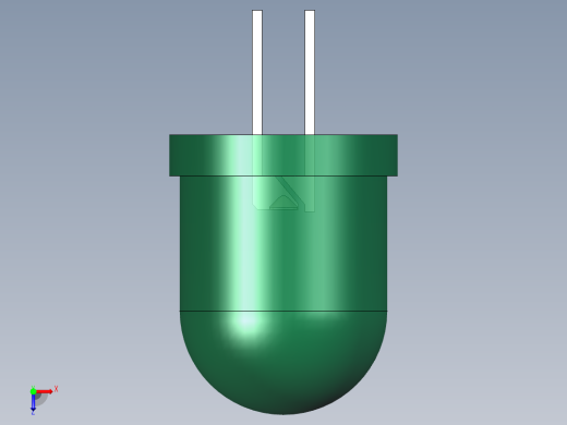 LED_Round_Green1_D10.0mm俯视缩略图