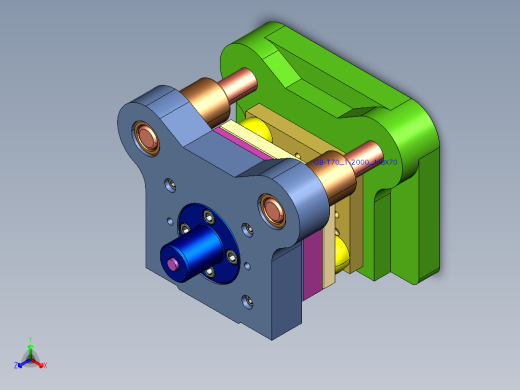 铁芯片冲孔落料复合模（CAD图+Proe三维）