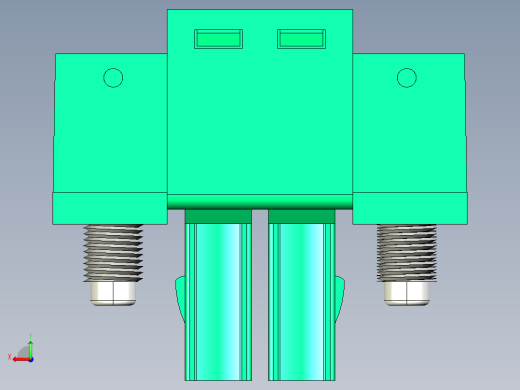 DEGSON 15EDG（公头） 3.5mm 螺钉锁紧，插拔式接线端子 FullPack-15EDGKM-3.5-02P-14-00AH后视缩略图
