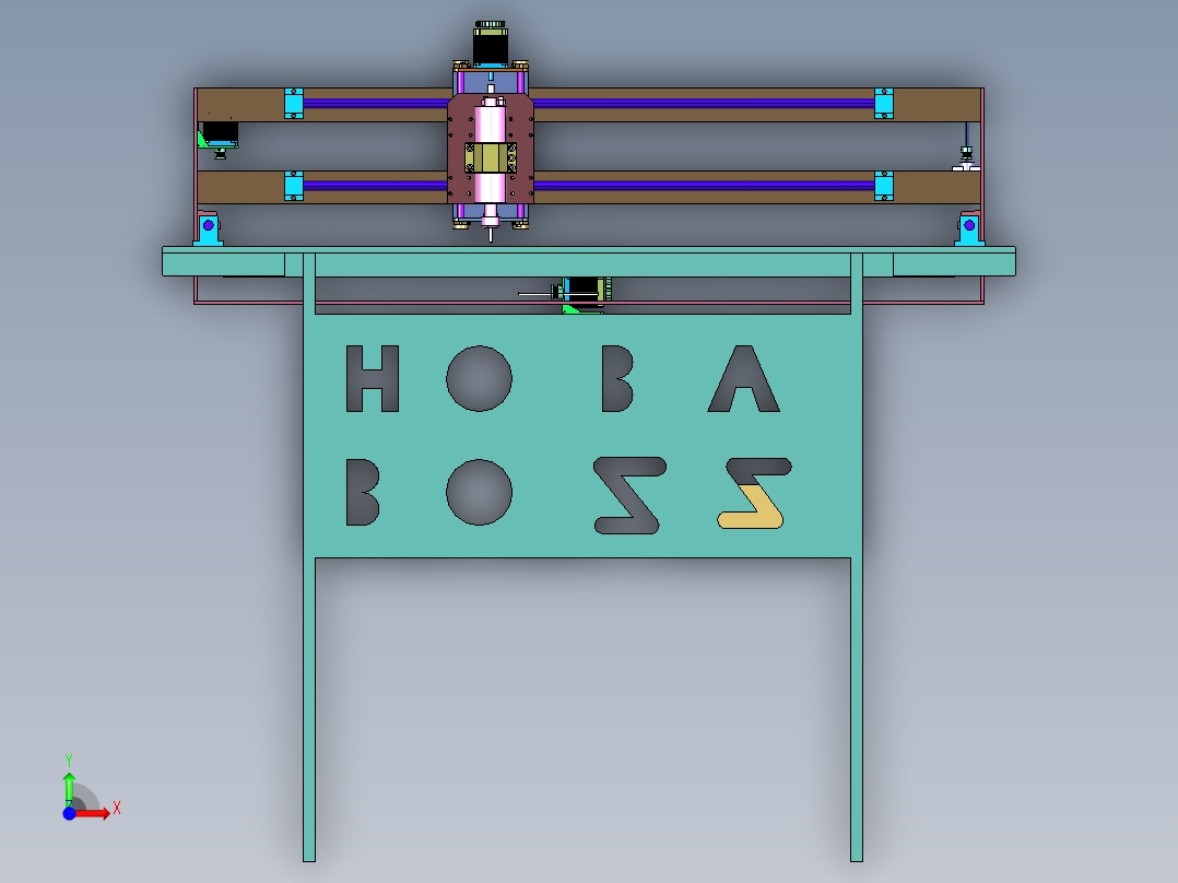 家具密度板数控开料机前视图