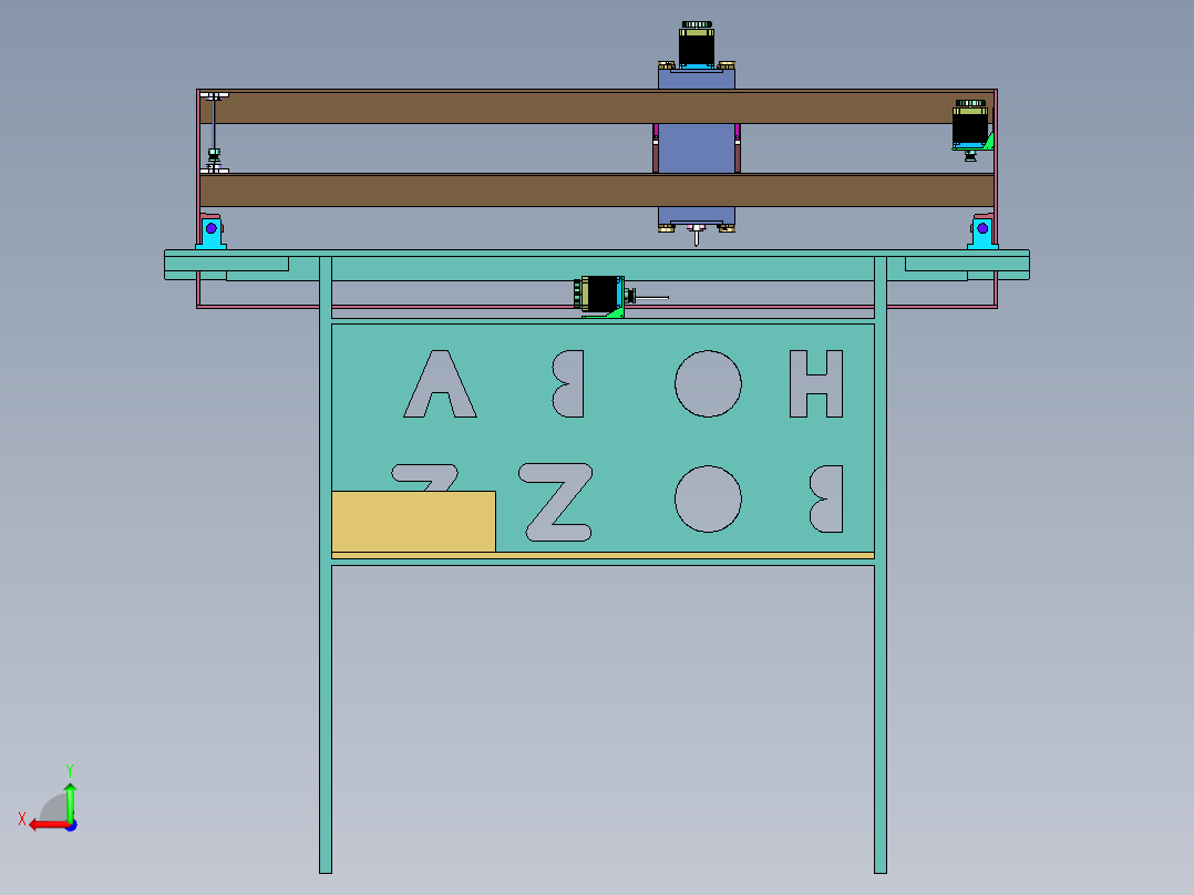 家具密度板数控开料机后视图