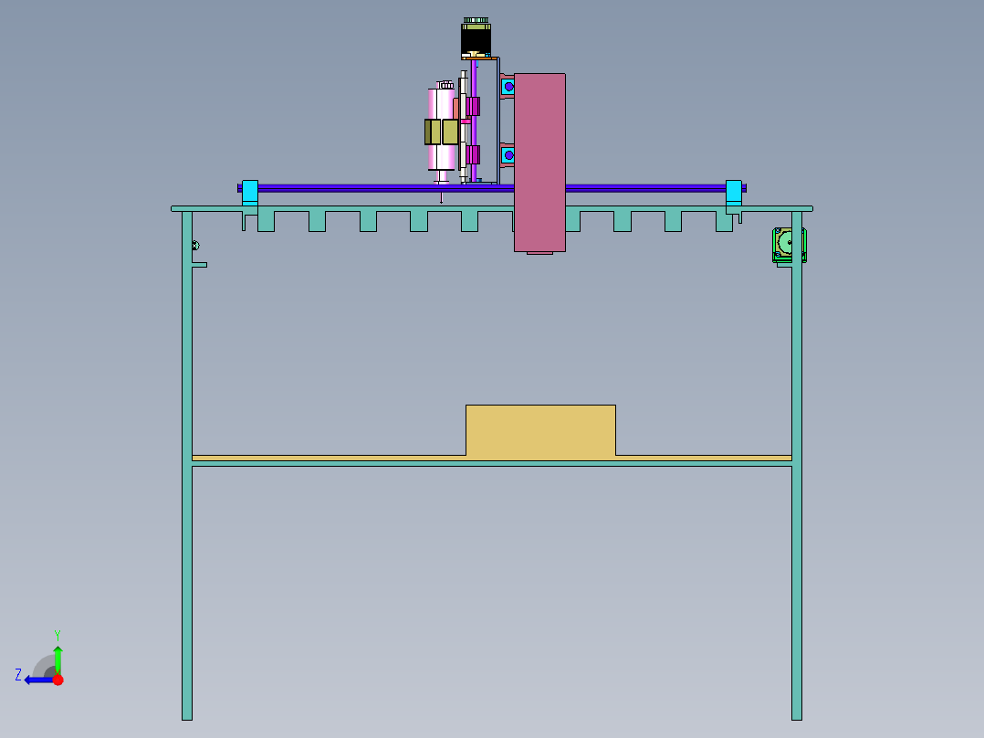 家具密度板数控开料机右视图