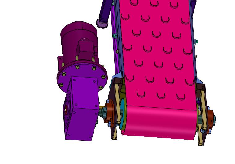 粉碎物料直线隔板皮带机