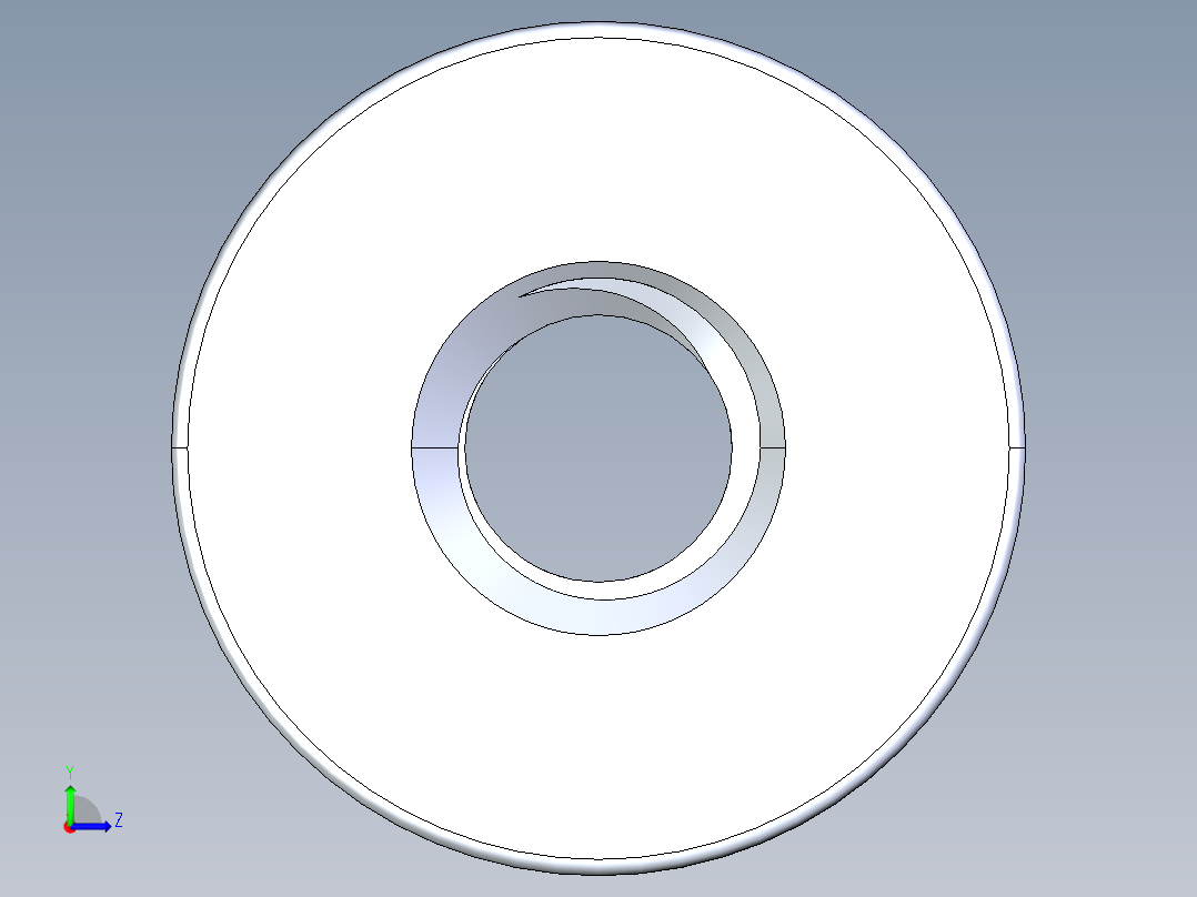 法兰螺母-14-FN.STEP左视图