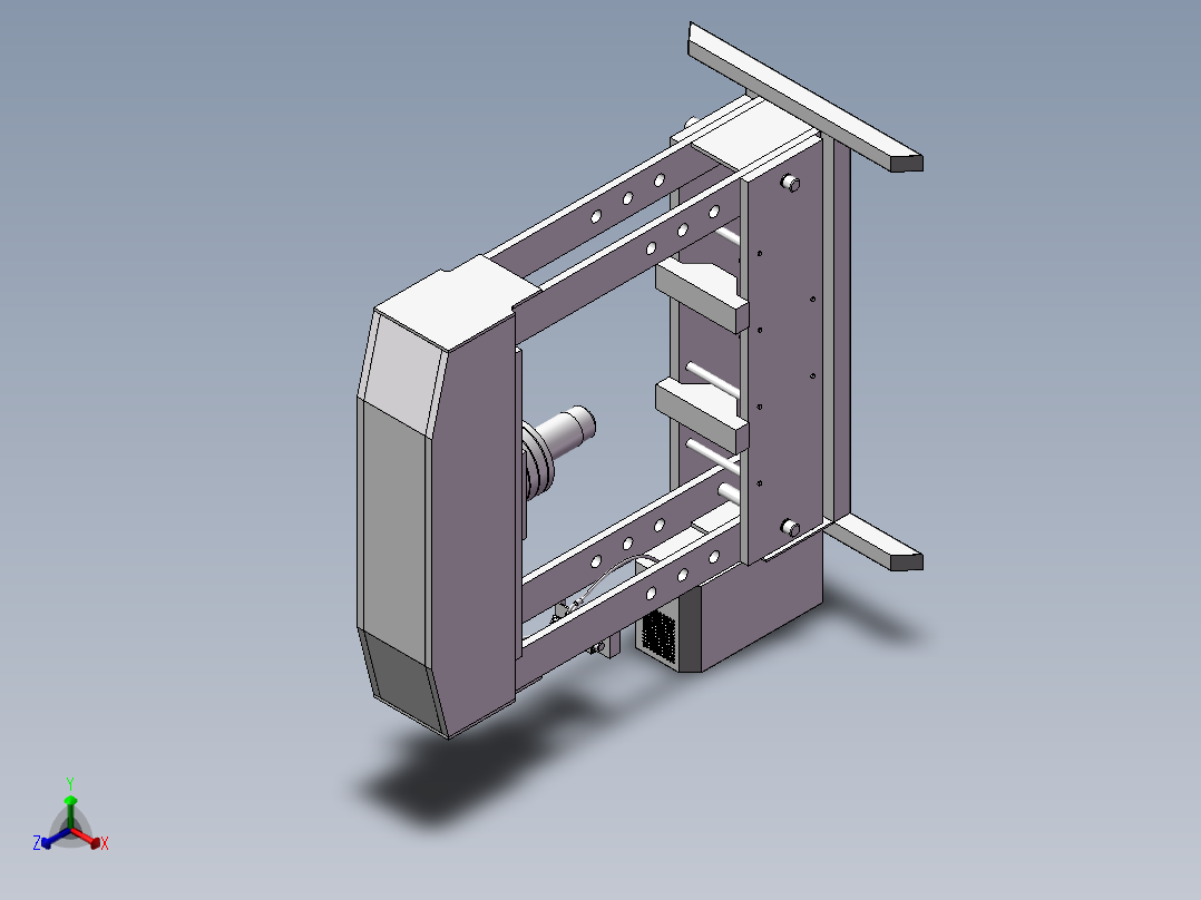 165全自动数控冲床正等轴测图