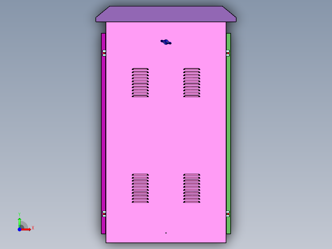 高压无功就地补偿装置前视图