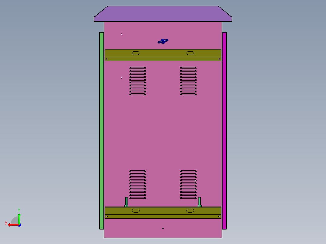 高压无功就地补偿装置后视图
