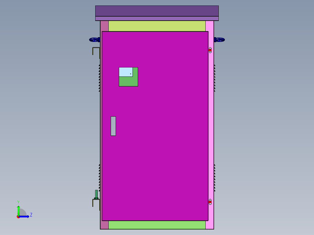 高压无功就地补偿装置左视图