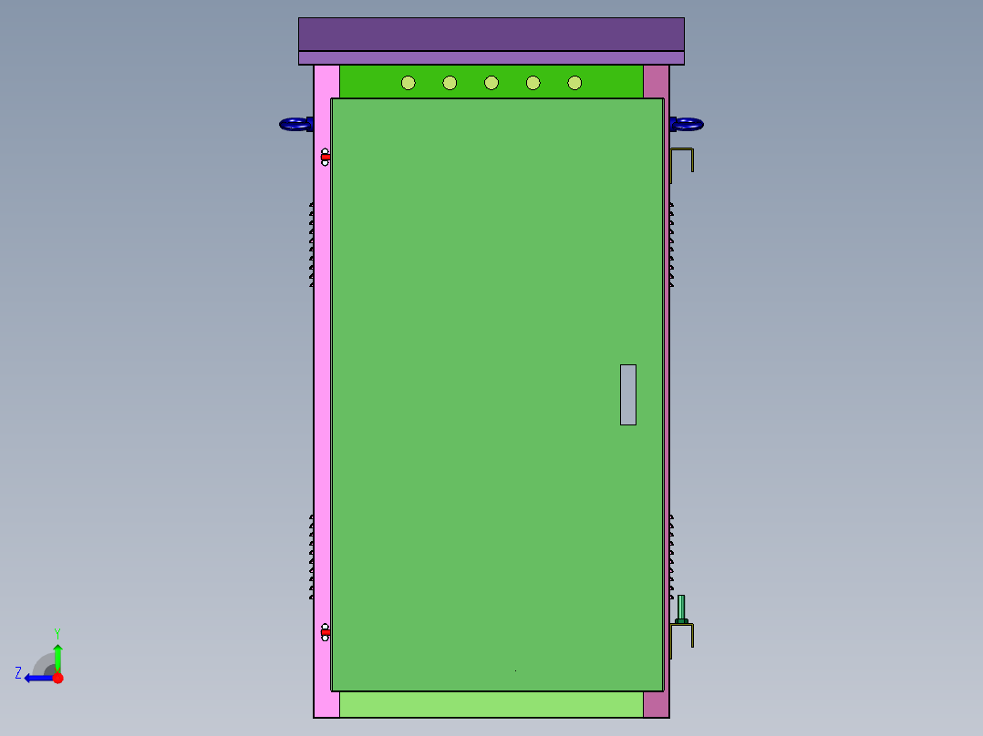 高压无功就地补偿装置右视图