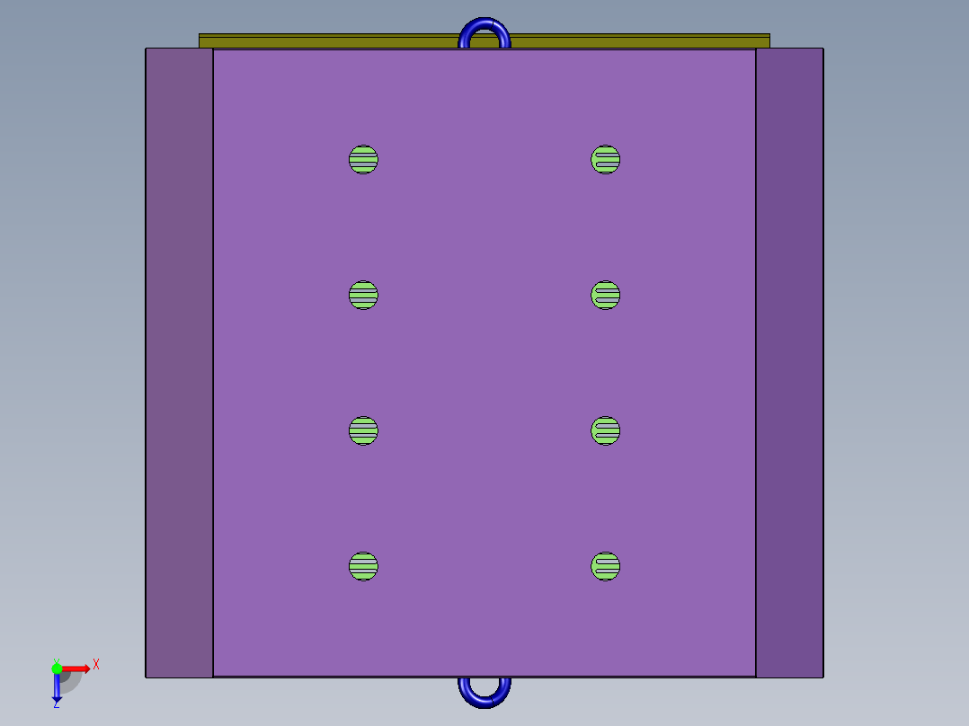 高压无功就地补偿装置俯视图