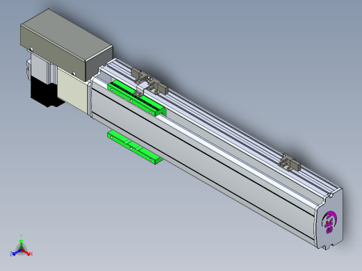 同步带滑台-半封闭B10H-L45-S300-R-P40-D3