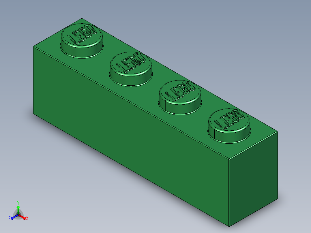 乐高套装 4421基本积木-4112838 - 3010 Dark Green Brick 1 x 4.STEP