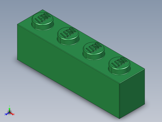 乐高套装 4421基本积木-4112838 - 3010 Dark Green Brick 1 x 4.STEP