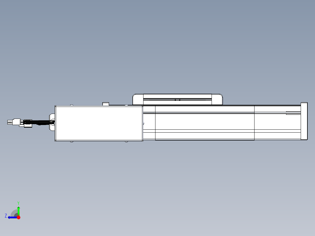 威洛博LB.GB同步带传动--欧规系列LB6A-L65-S100-BL右视图