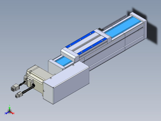 威洛博LB.GB同步带传动--欧规系列LB6A-L65-S100-BL正等轴测缩略图