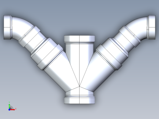 船舶管路系统S12_SeaDrainPLUS_DoubleComboReducingWye-SxSxSxS_37E268235_4x3in Sea Drain Plus - Double Combo Reducing Wye - SxSxSxS前视缩略图