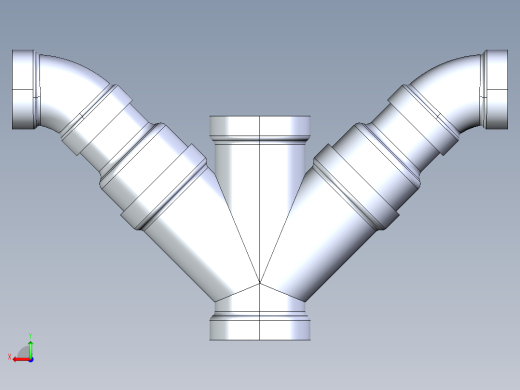 船舶管路系统S12_SeaDrainPLUS_DoubleComboReducingWye-SxSxSxS_37E268235_4x3in Sea Drain Plus - Double Combo Reducing Wye - SxSxSxS后视缩略图