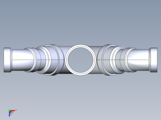 船舶管路系统S12_SeaDrainPLUS_DoubleComboReducingWye-SxSxSxS_37E268235_4x3in Sea Drain Plus - Double Combo Reducing Wye - SxSxSxS俯视缩略图